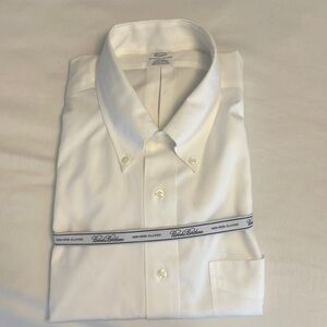 Brooks Brother white dress shirt new with tags 17.5 34